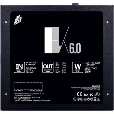 блок питания 1STPLAYER FK 600W PS-600FK Черный