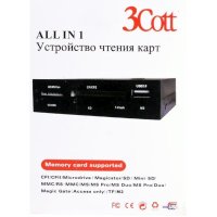 картридер 3Cott Black Plastic Черный