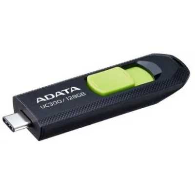 флешка A-Data 128GB UC300 Black-Green Черный, зелёный