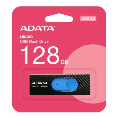 флешка A-Data 128GB UV320 Black-Blue Черный, голубой