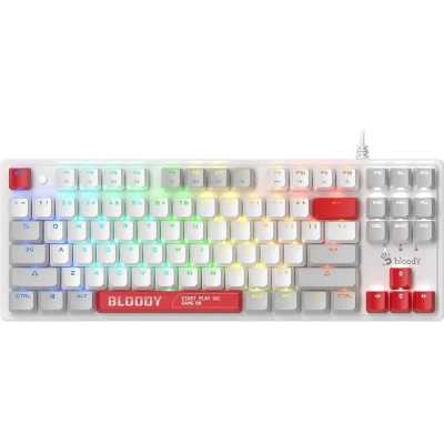 клавиатура A4Tech Bloody S310N White Белый