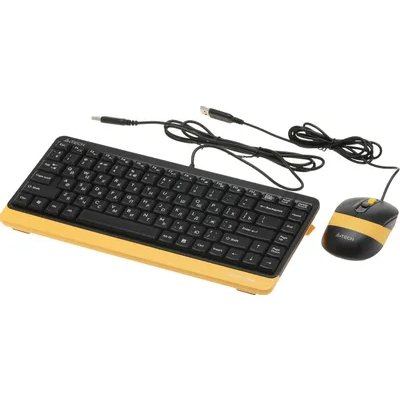 клавиатура A4Tech Fstyler F1110 Black-Yellow Черный