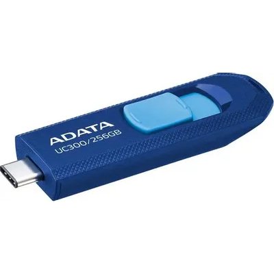 флешка ADATA 256GB UC300 Blue/Light Blue Черный, голубой
