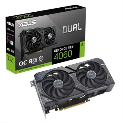 видеокарта ASUS nVidia GeForce RTX 4060 8Gb DUAL-RTX4060-O8G