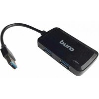 разветвитель USB Buro BU-HUB4-U3.0-S черный