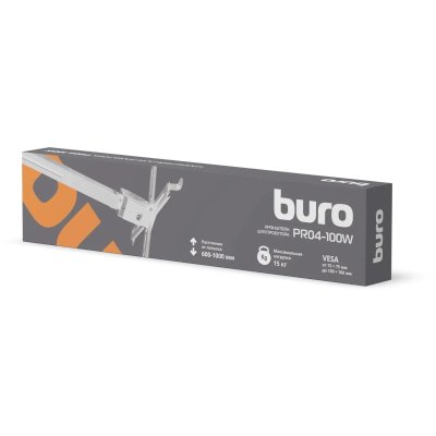 кронштейн Buro PR04-100W белый