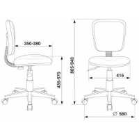 стул Бюрократ CH-W204NX/STICK-BL голубой