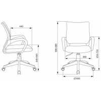кресло детское Бюрократ KD-W4/NRTO-BL синий