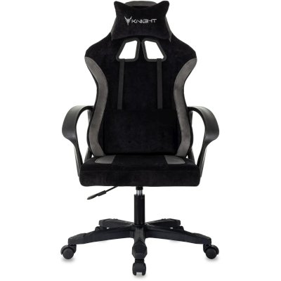 игровое кресло Бюрократ KNIGHT OPTIMUM B черный-серый