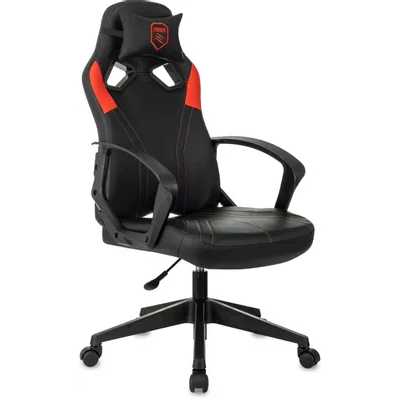 игровое кресло Бюрократ ZOMBIE 50 Black/Red черно-красный