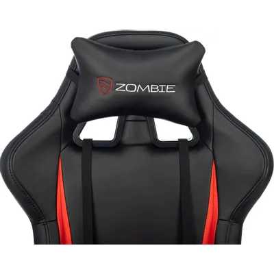 игровое кресло Бюрократ ZOMBIE Game Tetra Black/Red черно-красный