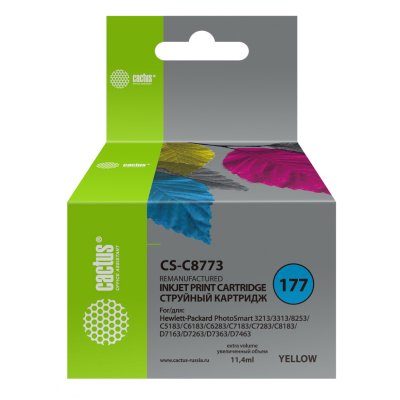 картридж Cactus CS-C8773 желтый