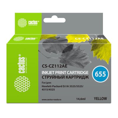 картридж Cactus CS-CZ112AE желтый