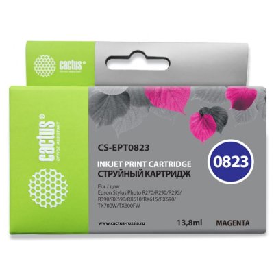 картридж Cactus CS-EPT0823 пурпурный