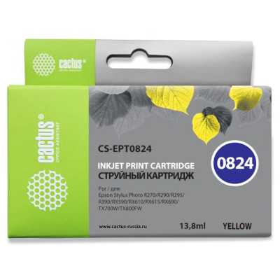 картридж Cactus CS-EPT0824 желтый