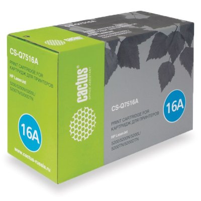 картридж Cactus CS-Q7516A черный