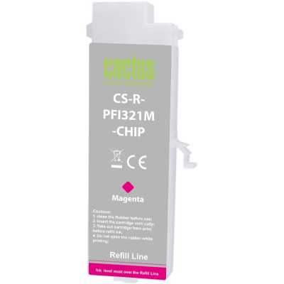 картридж Cactus CS-R-PFI321M-CHIP пурпурный