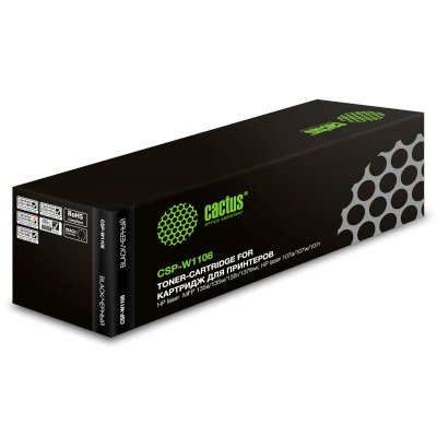 картридж Cactus CSP-W1106X черный