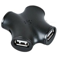разветвитель USB CBR CH-100 Black черный