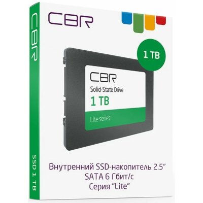 SSD диск CBR Lite 1Tb SSD-001TB-2.5-LT22 Черный