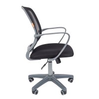 стул Chairman 698 Black Silver Plastic 7017875 черный/серый