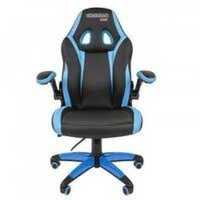 игровое кресло Chairman Game 15 Black-Blue черно-голубой