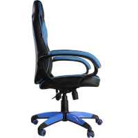 игровое кресло Chairman Game 16 Black-Blue черно-голубой