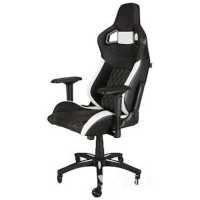игровое кресло Corsair Gaming T1 Race 2018 Black-White черно-белый