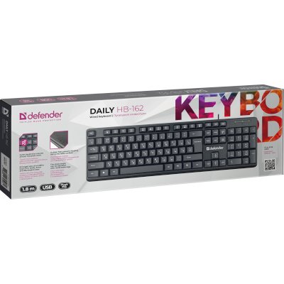 клавиатура Defender Daily HB-162 Black Черный