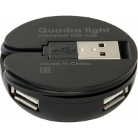 разветвитель USB Defender Quadro Light черный