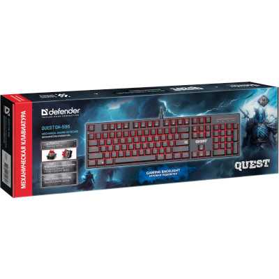 клавиатура Defender Quest GK-596 Black Черный