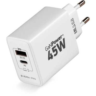 сетевое зарядное устройство Digma DPW4A5GX11WH