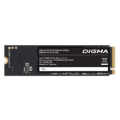 SSD диск Digma Mega P5 512Gb DGSM3512GP53T Черный