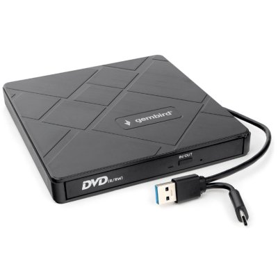 оптический привод DVD-RW Gembird DVD-USB-04 черный