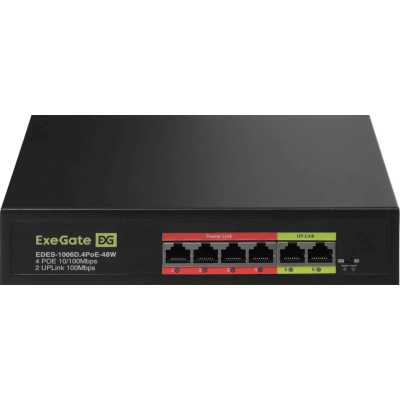 коммутатор ExeGate EDES-1006D.4PoE-48W EX299020RUS