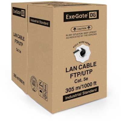 витая пара ExeGate UTP4-C5e-CCA-S24-OUT-PE-BK-305 EX281819RUS