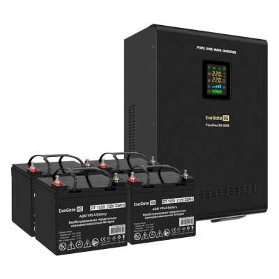 ИБП ExeGate FineSine SX-3000.LCD.AVR.2SH.T EX296633RUS