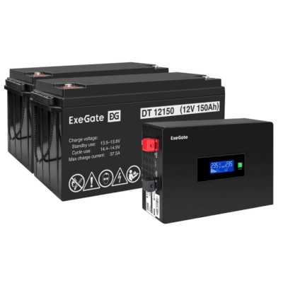 комплект ИБП ExeGate IdealSine SR-1500.LCD.2SH EX297446RUS