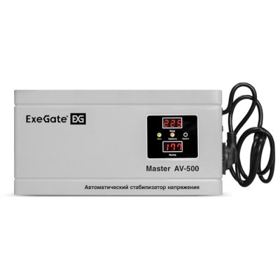 стабилизатор напряжения ExeGate Master AV-500 EX291736RUS Белый