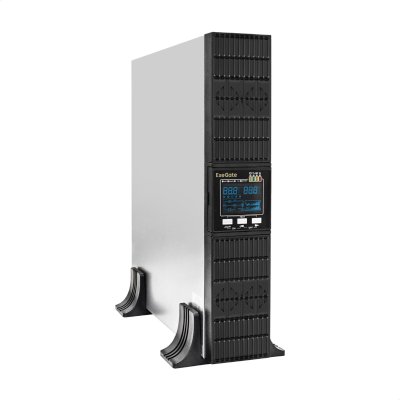 ИБП ExeGate PowerExpert ULS-2000.LCD.AVR.6C13.USB.RS232.SNMP.BC.2U EX297667RUS Черный