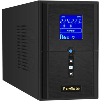 ИБП ExeGate SineTower SZ-1000.LCD.AVR.2SH.1C13.USB EX295987RUS Черный