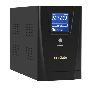 ИБП ExeGate SpecialPro Smart LLB-2000.LCD.AVR.1SH.2C13.RJ.USB Черный