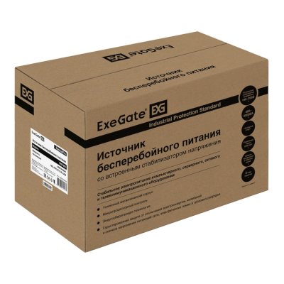 ИБП ExeGate SpecialPro UNB-800.LED.AVR.4C13.RJ.USB Черный