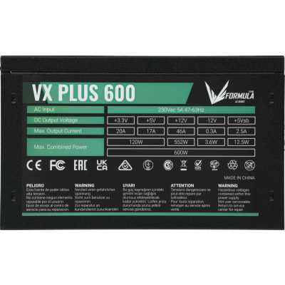 блок питания Formula VX Plus 600W Черный