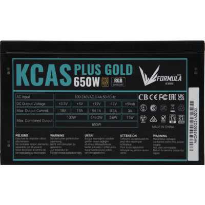 блок питания Formula KCAS Plus 650 Черный