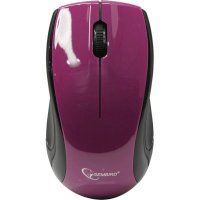мышь Gembird MUSW-320-P Фиолетовый-черный