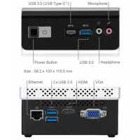 компьютер GigaByte Brix GB-BLCE-4000C Черный