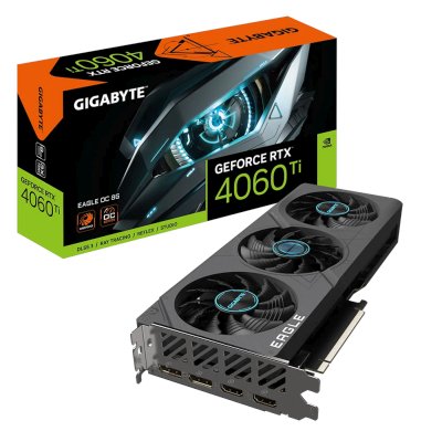 видеокарта GigaByte nVidia GeForce RTX 4060 Ti 8Gb GV-N406TEAGLE OC-8GD