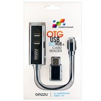 картридер Ginzzu GR-564UB Черный