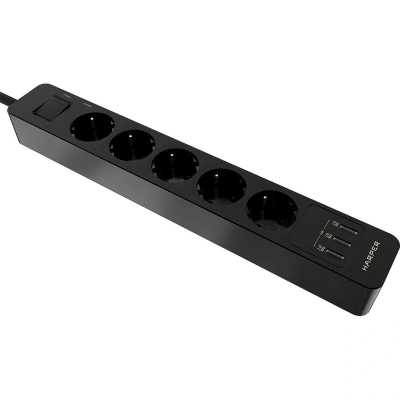 сетевой фильтр Harper UCH-530 Black черный